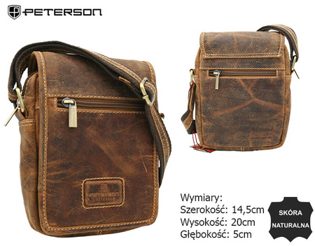 Torba skórzana PTN 504-TMH Tan