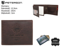 PETERSON PTN N992-BE-TRAV RFID leather wallet