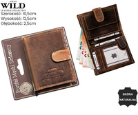 Portfel męski skórzany na blistrze N4L-CHM-BL Cognac