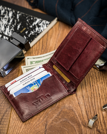 Portfel skórzany ALWAYS WILD N015-VTK-D