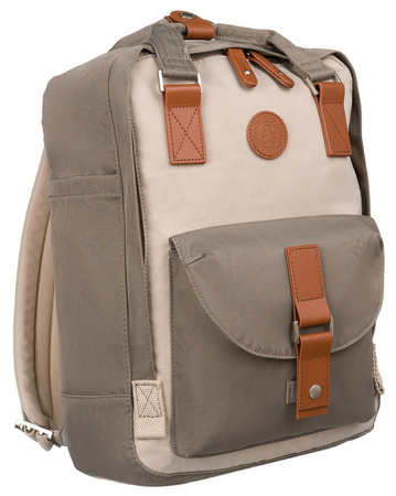 Plecak tekstylny LULUCASTAGNETTE NANO GRIS/ECRU