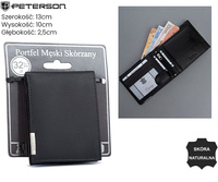 Portfel męski skórzany N992-P-PDM-BL Black