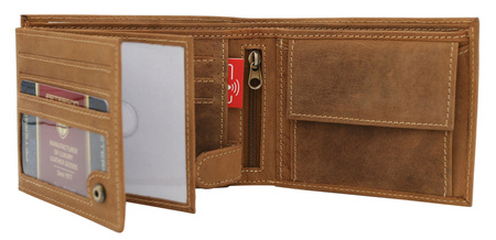 PTN 304 2-1-5 COGNAC leather wallet