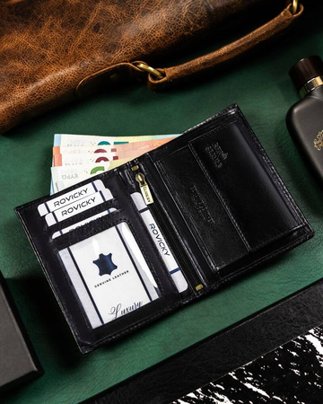 Portfel skórzany RFID ROVICKY 22314-RVT
