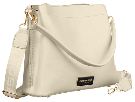 Torebka damska PU PTN H3655 Ecru