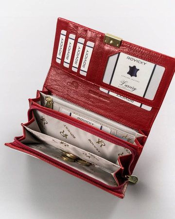 Portfel skórzany RFID ROVICKY R-42106-SG