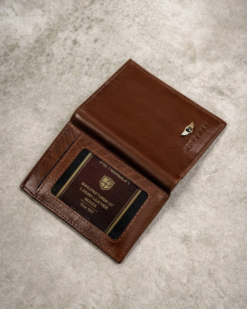 Three-Piece Gift Set: Men’s Leather Wallet, Cardholder and Keychain PETERSON PTN SET3-N4-VT