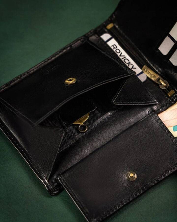 Portfel skórzany RFID ROVICKY 22319-VT-RVT Black