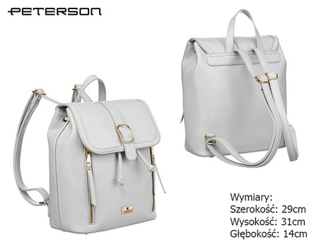 Plecak damski PU PTN L61409 Gray