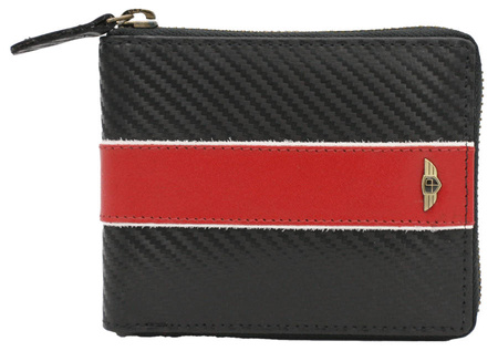 Wallet sk. PTN 1564 MOTO1 BLACK CARBON+RED