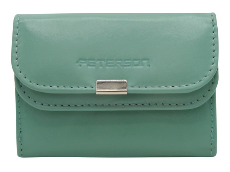 Portfel skórzany RFID PETERSON PTN RD-GC02-MCL L.Blue