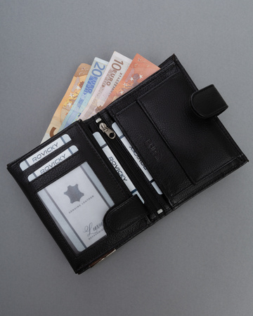 Portfel męski skórzany N4L-P-PDM-BL Black