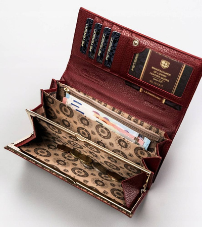 Portfel skórzany PTN BS-467 SN Red