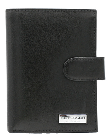 Portfel męski skórzany PTN 348Z-PR 2-1-1 Black