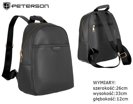 PETERSON PTN PLEC-ALE-3 eco leather backpack