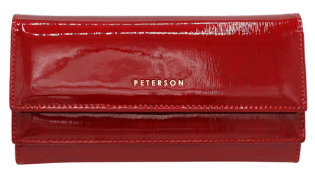 Leather wallet RFID PETERSON PTN 421028-SH