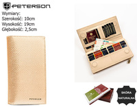 Portfel damski skórzany PTN 421431-DSL Gold