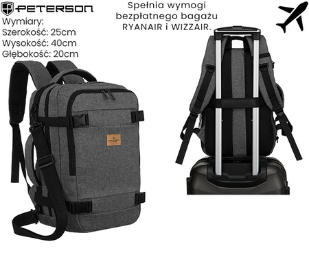 Plecak podróżny PTN SIKORKA Gray