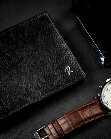 Portfel skórzany RFID ROVICKY N992-ISR-BP Black