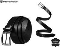 Pasek męski skórzany  PTN LTP-TEX BLACK