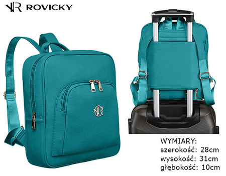 Plecak damski PU R-PL-29601 Turquoise