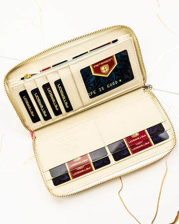 Portfel skóra + PU PTN PX25-PF1 Rose