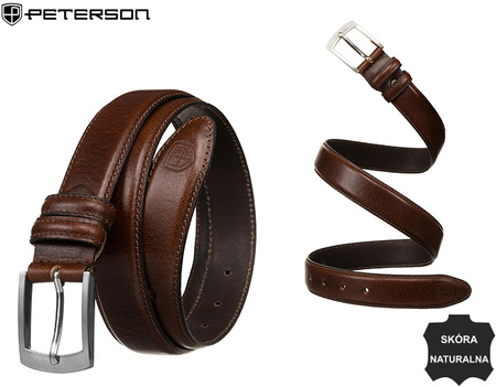 Pasek męski skórzany PTN LTP-CRU BROWN
