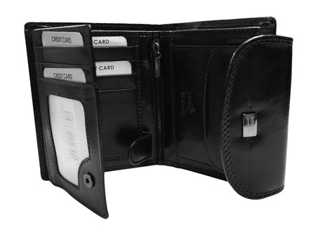Portfel damski skórzany CPR-8770-BAR-6781 Black