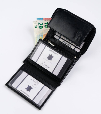 Portfel skórzany RFID ROVICKY 1509-GOAN