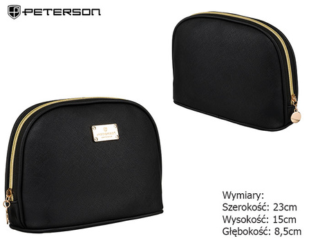 Damska kosmetyczka podróżna PTN KOS-L01-P Black Peterson