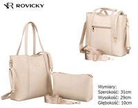 Torebka damska PU R-TOR-ALE-7 Beige