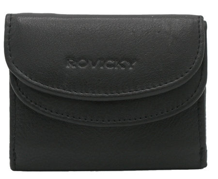 Portfel damski skórzany R-19-LFN Black