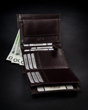 ROVICKY 1541-03-BOR RFID leather wallet
