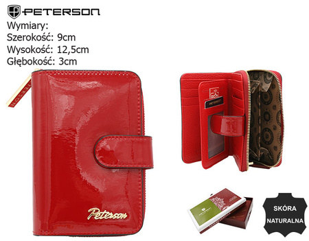 Portfel damski skórzany PTN 1N-602 Red