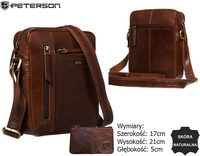 Torba skórzana + Etui PTN YP002-TUM Brown