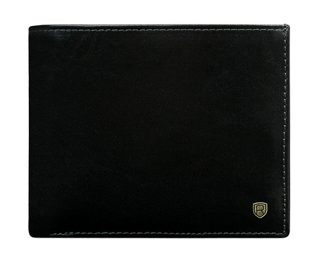Portfel męski skórzany N01-RVT Black