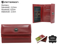 Portfel damski skórzany PTN 27074-TVT Red