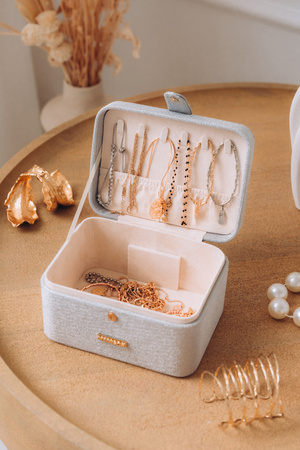 Szkatułka na biżuterię PTN SZK-09 Silver