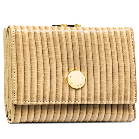 Portfel damski skóra+PU PTN PS15-09-CRV Khaki