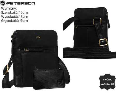 Torba skórzana + Etui PTN 1904E-OPU Black