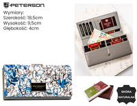 Portfel damski skóra+PU PH24-FO-LFL Blue