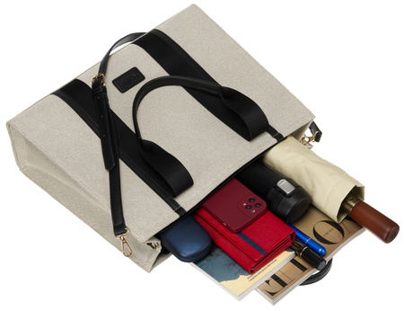 Torebka płócienna PTN CAN-04 Nat-Black