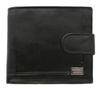 A horizontal wallet crafted from smooth natural leather CPR-10L-NBAR Black