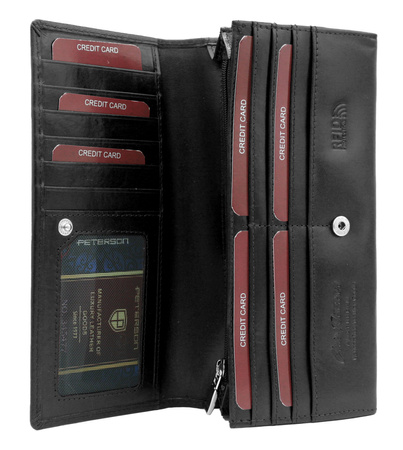 Portfel damski skórzany PTN 1680133-TVT Red