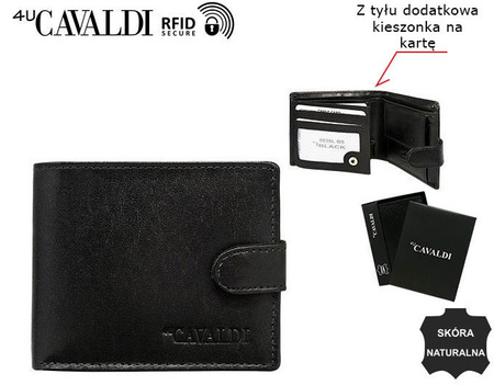 CAVALDI 0035L-P-BS 4U RFID leather wallet