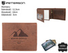 Portfel skórzany RFID PETERSON PTN N992-BE-MOUN L.Brown