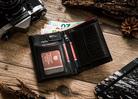 Peterson PTN 317A-5859 RFID leather wallet