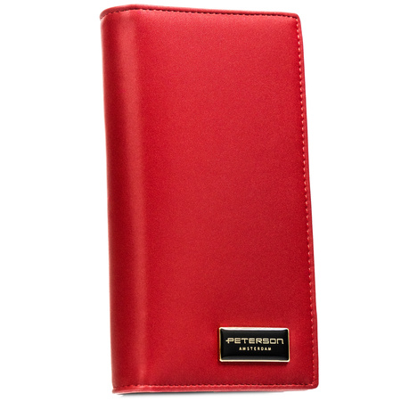 Portfel damski skóra naturalna+PU PTN PS1431-HNL Red 