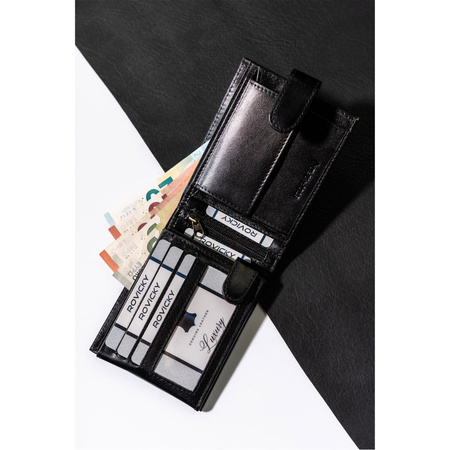 Portfel męski skórzany na blistrze 304L-GA-BL