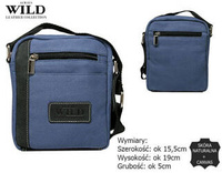 Bag leather+Canvas 840-MHC NAVY
